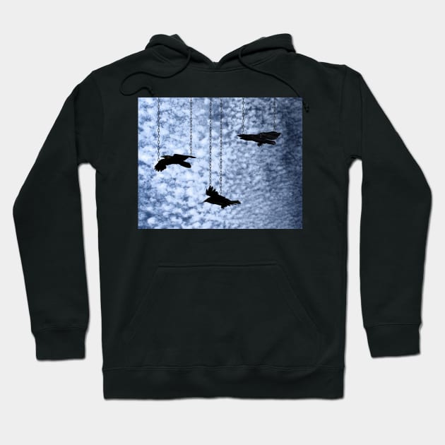 Even the Birds are Chained to the Sky Hoodie by Loveday101